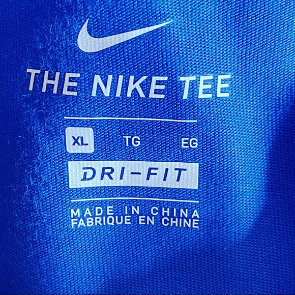 Nike University of Pittsburgh Pitt Panthers Tee Blue Yellow Womens Size XL - Picture 6 of 9